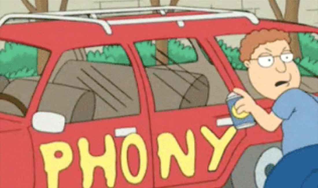 family guy phoney